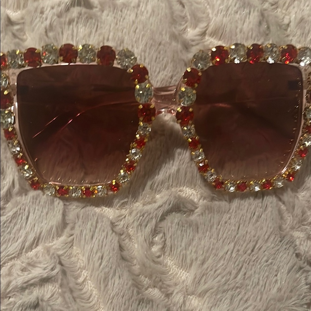 Crystal Embellished Sunglasses